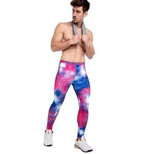 KAPOW MEGGINGS The Original Men's Leggings Interstellar Galaxy Size L